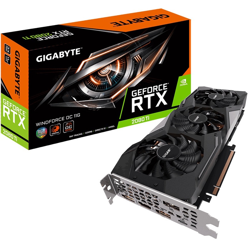 Видеокарта Gigabyte PCIE16 RTX2080TI 11GB GV-N208TWF3-11GC GV-N208TWF3-11GC