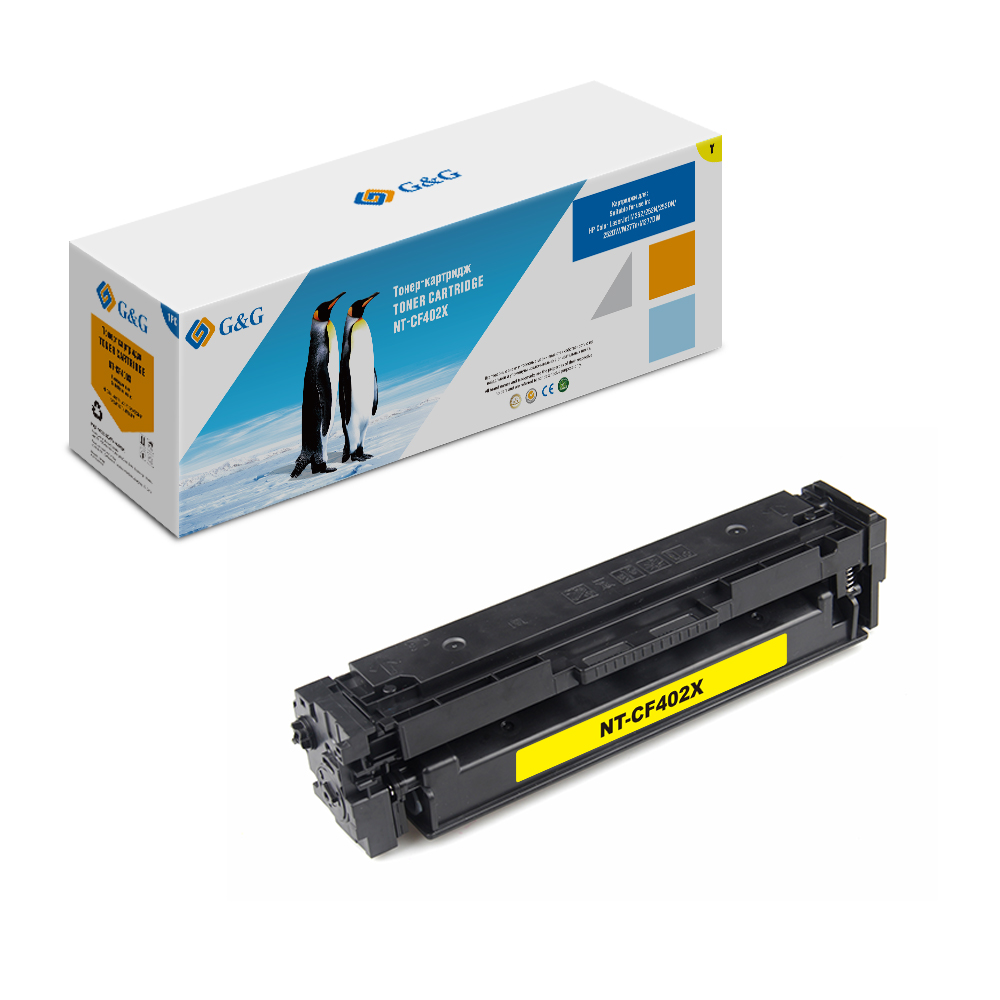 Тонер-картридж G&G желтый для НР LaserJet Color M252 /n/dn/dw M277n/dw (2300стр) NT-CF402X NT-CF402X