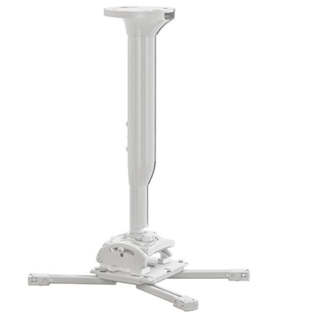 Крепление Chief KITMC045080W/ потолочный комплект для проектора нагрузка до 22 кг., длина штанги 45-80 см, микрорегулировки: пов. ±3°, накл. ±15°, вращ. 360°,бел. KITMC045080W/ KITMC045080W/