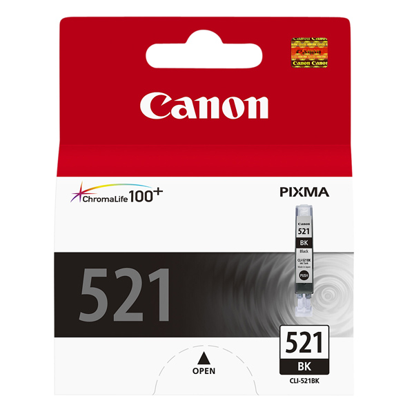 Картридж струйный Canon CLI-521BK черный для Canon iP3600/4600/MP540/620/630/980 (2933B004) 2933B004