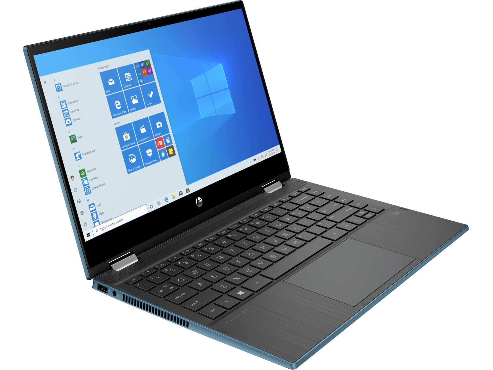 Ноутбук HP Pavilion x360 14-dw1004ur Pentium Gold 7505 4GB DDR4 1DM 3200 128GB SATA Intel UHD Graphics - UMA Win10 Forest teal FF Touch/14 HD Antiglare SVA 250 nits Narrow Border 2X2Q8EA 2X2Q8EA