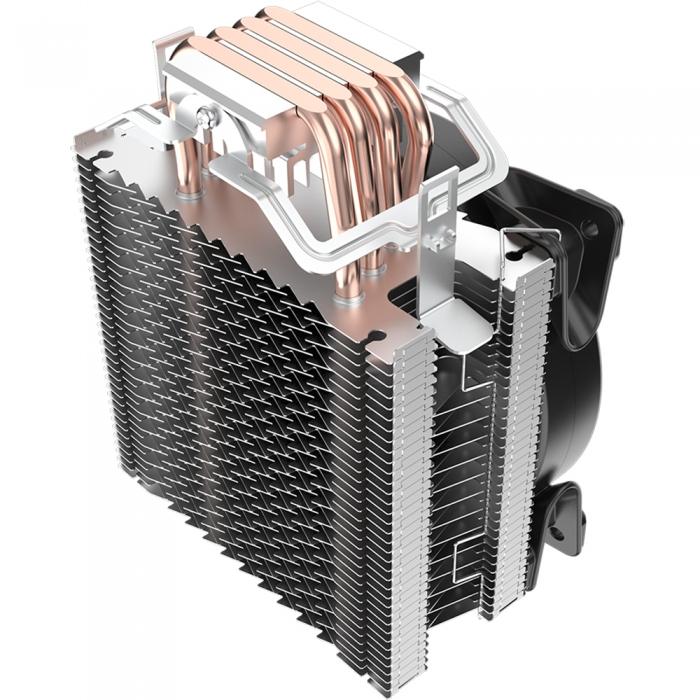 Вентилятор PCCooler S775/115X/AM2/AM3/AM4 (TDP 145W, 120mm PWM SilentPro Blue LED FAN, 4 тепловые трубки 6мм, 1000-1800RPM, 26.5dBa) GI-X4B GI-X4B