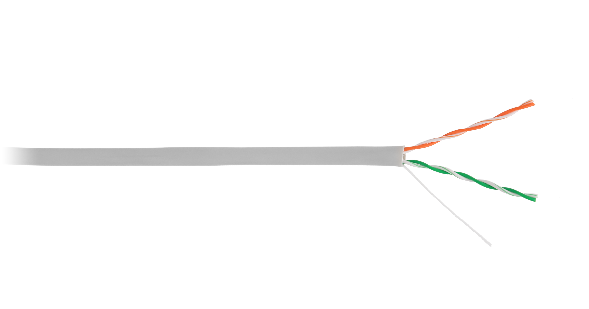 Кабель витая пара NETLAN U/UTP 2 пары, Кат.5е (Класс D), 100МГц, одножильный, BC (чистая медь), внутренний, PVC нг(B), серый, EC-UU002-5-PVC-GY-5 EC-UU002-5-PVC-GY-5