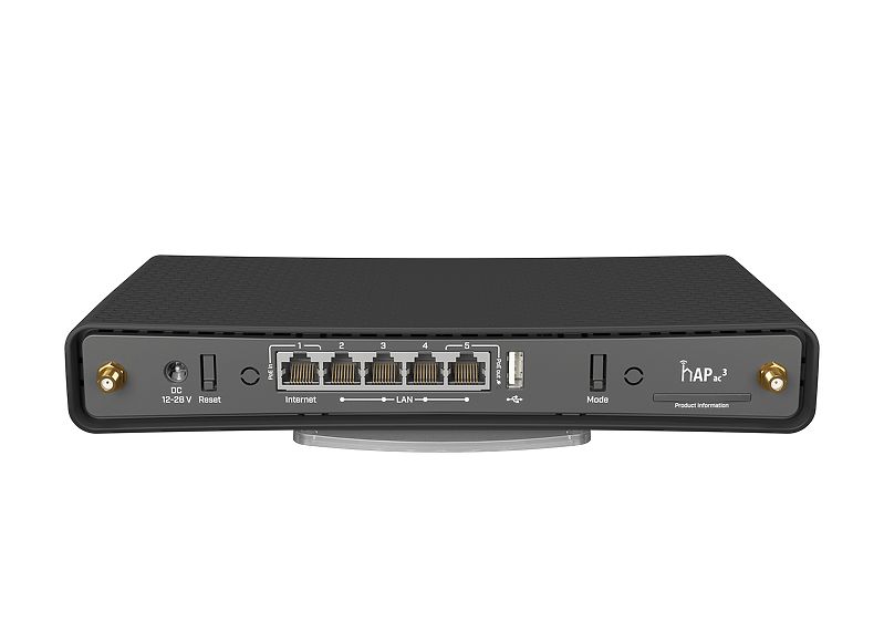 Маршрутизатор Mikrotik hAP ac³ hAP ac³ Dual-band 2.4/5 GHz, 5 Gigabit Ethernet ports, 256 MB of RAM, 128 MB NAND, quad-core CPU, external high gain antennas R RBD53iG-5HacD2HnD RBD53iG-5HacD2HnD #4