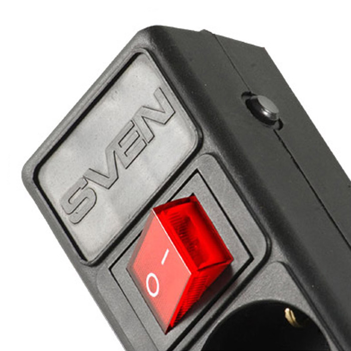 Сетевой фильтр Sven Optima Base 1,8 м (5 евро розеток) черный 213 213 #3