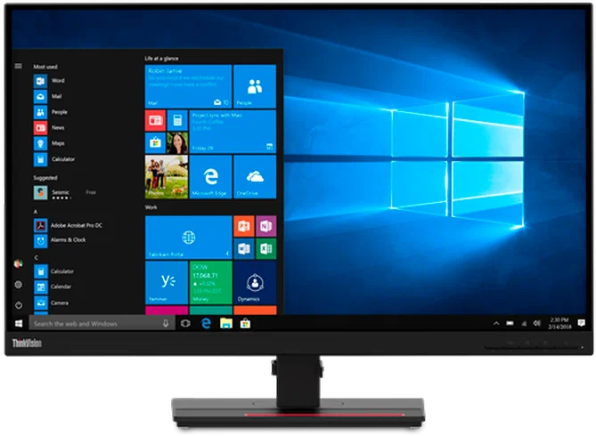 Монитор Lenovo ThinkVision T27h-20 27" Borderless IPS Display, 1000:1, 4-6ms, 2560x1440, 350 nits, 99% sRGB, HDMI+USB-C+DP+DP(Out), Tilt / Swivel / Lift / Pivot, USB Hub, TCO 8.0, ES 8.0, EPEAT Gold 61ECGCR2CB 61ECGCR2CB