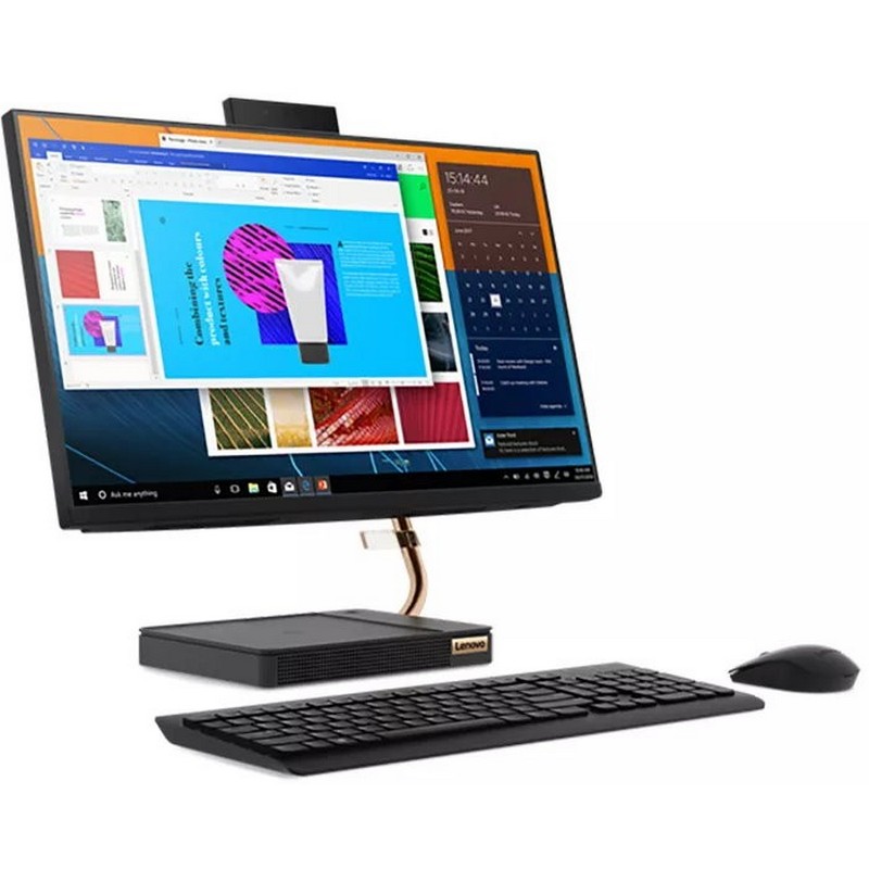 Моноблок Lenovo IdeaCentre AIO 5 24IOB6 23.8'' FHD(1920x1080) IPS/Intel Core i5-11400T 1.30GHz Hexa/8GB/256GB SSD/Integrated/noDVD/WiFi/BT5.0/KB+MOUSE(USB)/DOS/1Y/GREY F0G3000PRK F0G3000PRK
