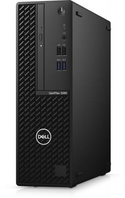 Компьютер Dell Optiplex 3080 SFF i3 10100 (3.6)/8Gb/SSD256Gb/UHDG 630/DVDRW/Linux/GbitEth/200W/клавиатура/мышь/черный 3080-8488 3080-8488