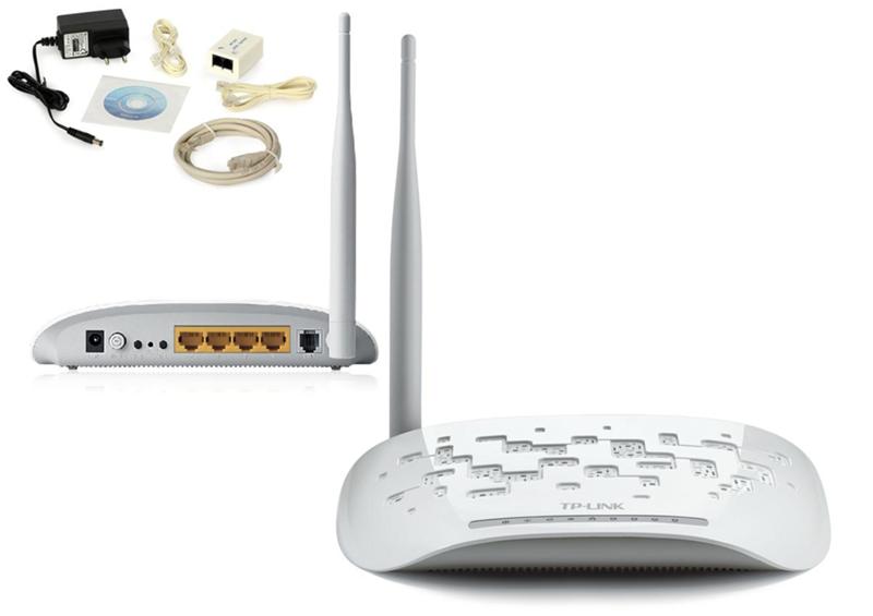 Маршрутизатор TP-Link 150n, модемом ADSL2+, Annex B, 802.11b/g/n, 1* RJ11, 4*RJ45 10/100, 1 съёмная 5 дБи антенна, ADSL-сп TD-W8951NB TD-W8951NB