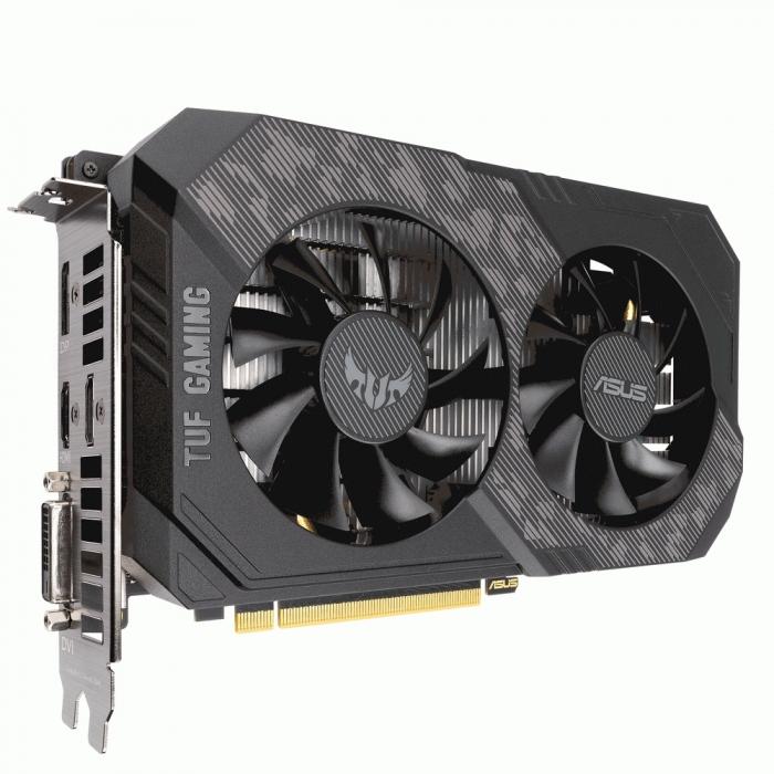 Видеокарта ASUS GeForce GTX 1660 Ti TUF GAMING OC 6GB GDDR6/192bit/DVI-D/2xHDMI/DP/RTL TUF-GTX1660TI-O6G-EVO-GAMING TUF-GTX1660TI-O6G-EVO-GAMING