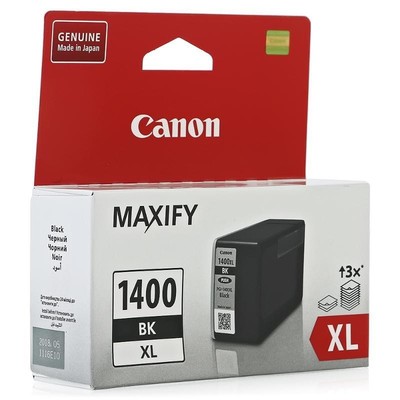 Картридж Canon PGI-1400XL BK (для MAXIFY МВ2040 и МВ2340. Чёрный. 1200 страниц) (9185B001) 9185B001