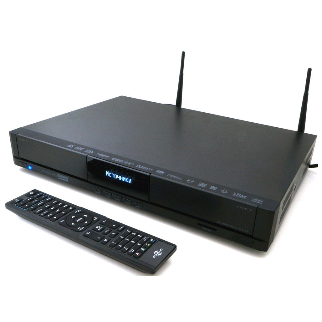 Медиаплеер 4K Dune HD TV-706WTZ "Duo 4K": 4K UltraHD, ESS Sabre DAC, 3xUSB2.0, 2xHDD SATA 3.5", SD-reader, DVB-T2/C, LAN 1000Mb/s, WiFi 802.11ac, Z-Wave, HDMI 1.4, S/PDIF, Remote Control DUNE HD Duo 4K