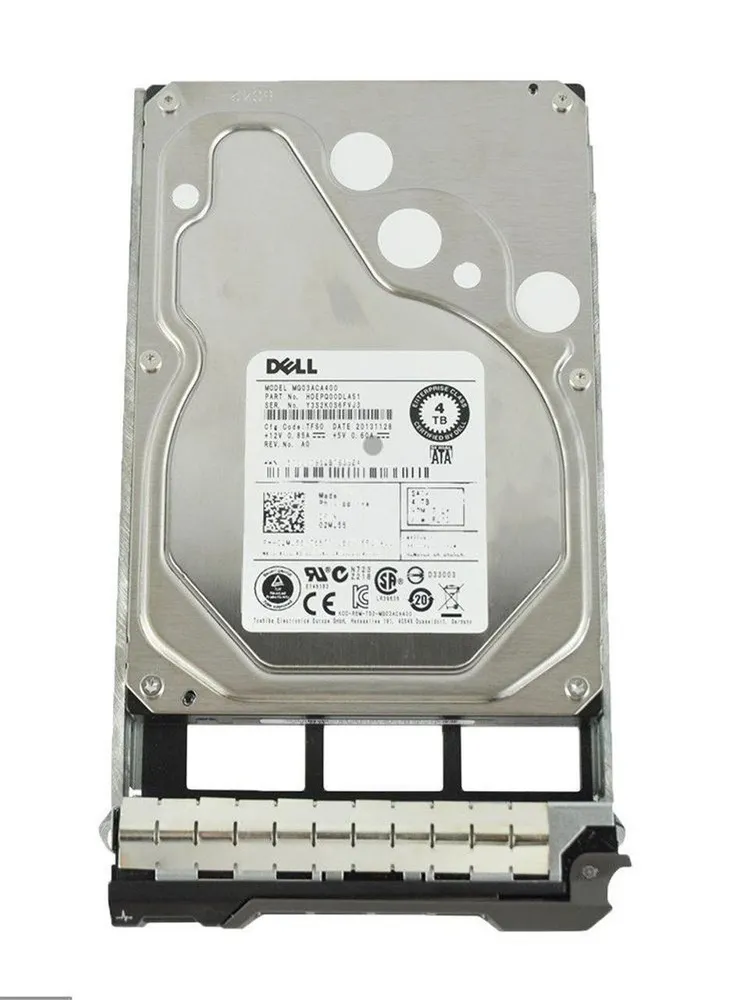Жёсткий диск DELL 4TB SATA 6Gbps 7.2k LFF 3.5" 512n Hot Plug Fully Assembled Kit for G14 servers  400-ASIE 400-ASIE