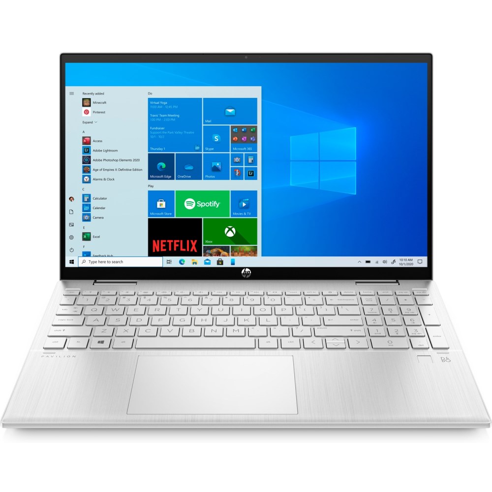 Ноутбук HP Pavilion x360 15-er0004ur Core i5-1135G7 quad 8GB DDR4 2DM 3200 512GB PCIe value Intel Iris Xe OST W10H6 SL Natural silver - fingerprint reader Touch/15.6 FHD Antiglare IPS 250 nits Narrow Border 3B2W3EA 3B2W3EA
