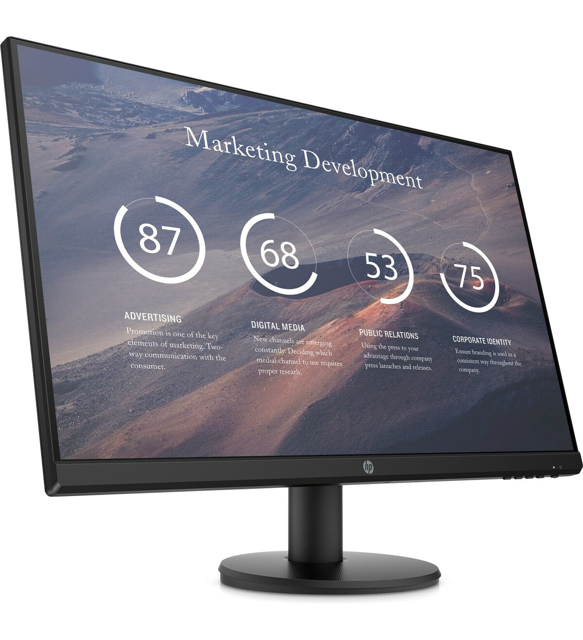 Монитор HP 27" P27v G4 Monitor FHD, IPS, 16:9, 300 cd/m2, 1000:1, 5ms, 178°/178°, VGA, HDMI, Tilt, Low Blue, Black Head, NEW (3PL17AA) 9TT20AA 9TT20AA