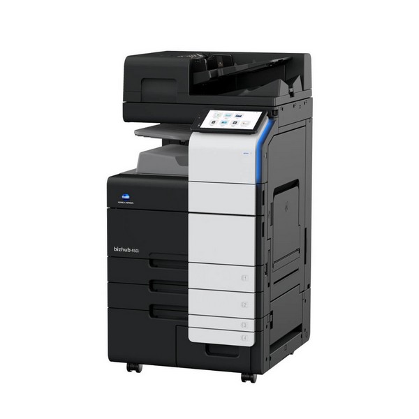 МФУ Konica Minolta bizhub 450i (A3, 45 ppm, DADF, без тумбы, без картриджей, без кабеля питания, запуск только инженером платно, замена AA6U021) AC76021 AC76021