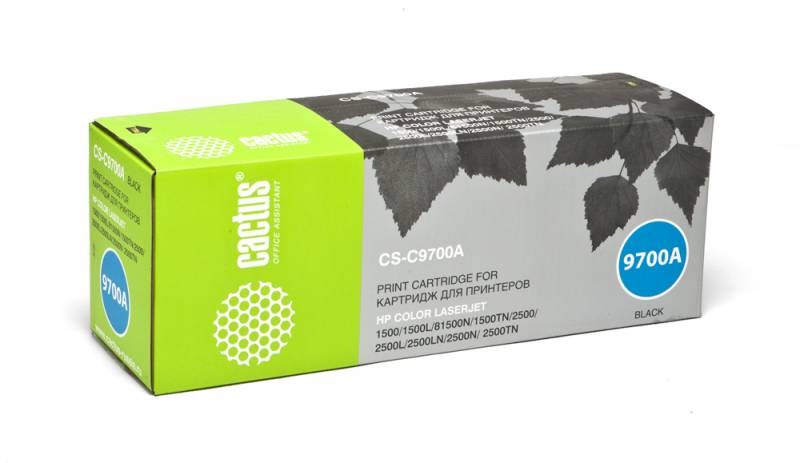 Тонер-картридж Cactus CS-C9700A черный для HP CLJ 2550/1500/2500 (5000стр.) CS-C9700A CS-C9700A