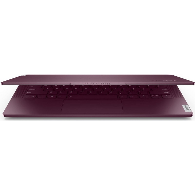Ноутбук Lenovo Yoga Slim7 14IIL05 14"(1920x1080 IPS)/Intel Core i7 1065G7(1.3Ghz)/16384Mb/512SSDGb/noDVD/Int:Intel Iris Plus/Cam/BT/WiFi/60WHr/war 1y/1.4kg/red/W10 82A10085RU 82A10085RU