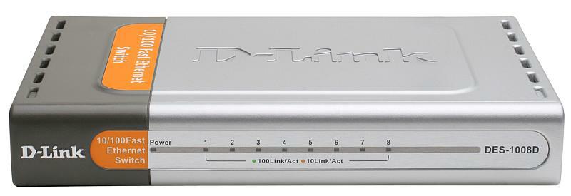 Коммутатор D-Link L2 Unmanaged Switch with 8 10/100Base-TX ports DES-1008D/L2B DES-1008D/L2B #3