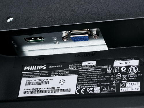 Монитор Philips 21.5" LCD Black 1920x1080,5ms,200 cd/m2,1000:1,D-Sub, HDMI 223V5LHSB2/00(01) 223V5LHSB2/00(01)