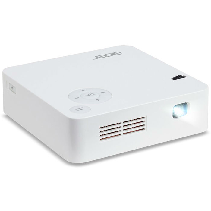Проектор Acer C202i DLP 300Lm (854x480) 5000:1 ресурс лампы:20000часов 1xUSB typeA 1xHDMI 0.350кг MR.JR011.001 MR.JR011.001