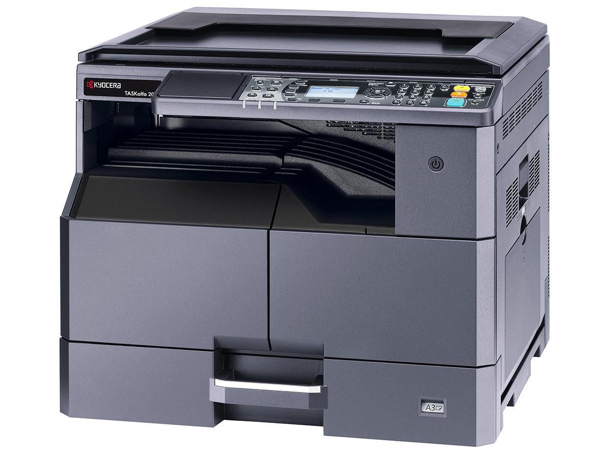 МФУ Kyocera TASKalfa 2021 (A3, 20/10 ppm А4/A3, 600 dpi, 256 Mb, USB 2.0, б/крышки, тонер)  1102ZP3NL0 1102ZP3NL0