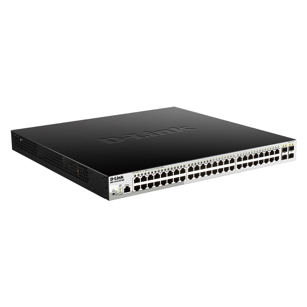 Коммутатор D-Link L2 Managed Switch with 48 10/100/1000Base-T ports and 4 1000Base-X SFP ports (8 PoE ports 802.3af/802.3at (30 W), 16 PoE ports 802.3af (15,4 W), PoE Budget 193 W) DGS-1210-52P/ME/B1A DGS-1210-52P/ME/B1A #1