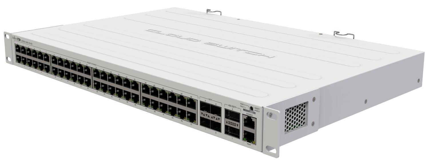 Коммутатор Mikrotik  48x PoE-out ports, 4x 10G SFP+ ports, 2x 40G QSFP+ ports, RouterOS L5 CRS354-48P-4S+2Q+RM CRS354-48P-4S+2Q+RM