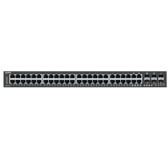 Коммутатор ZYXEL интеллектуальный 48 Gigabit Ethernet, 4 совмещены с SFP-слотами  и 4 слота 10G SFP+ XGS1910-48 XGS1910-48
