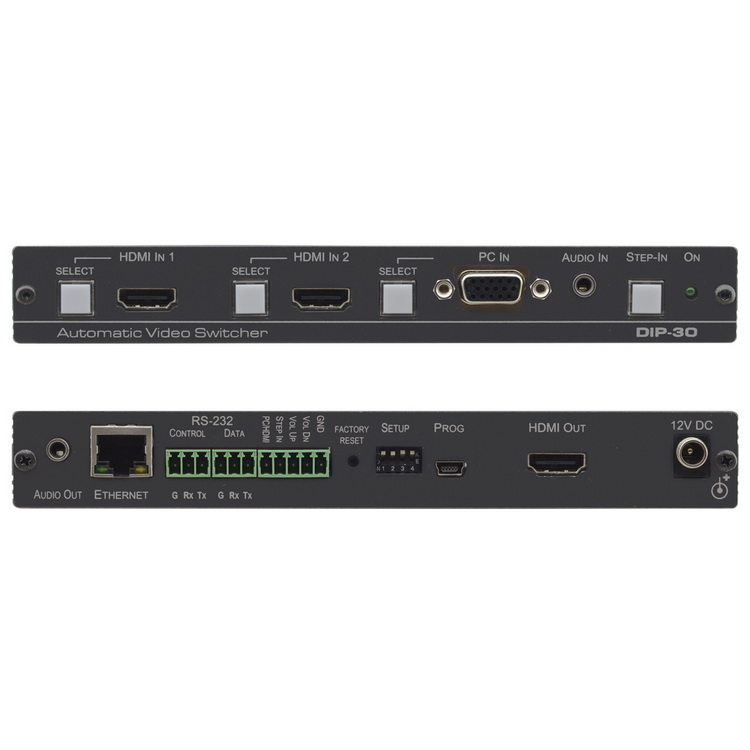 Передатчик Kramer DIP-31 MegaTOOLS HDMI / VGA, стерео аудио, двунаправленного RS-232 и Ethernet по HDMI с кнопкой управления 20-8035801290 20-8035801290