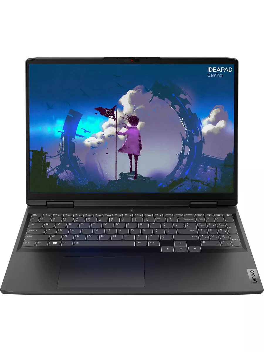 Ноутбук Lenovo IdeaPad Gaming 3 16IAH7 16"(1920x1200 IPS)/Intel Core i5 12450H(2Ghz)/16384Mb/1024SSDGb/noDVD/Ext:nVidia GeForce RTX3050Ti(4096Mb)/Cam/BT/WiFi/71WHr/war 1y/2.6kg/onyx grey/noOS + 170W, RU kbd 82SA0086RK 82SA0086RK