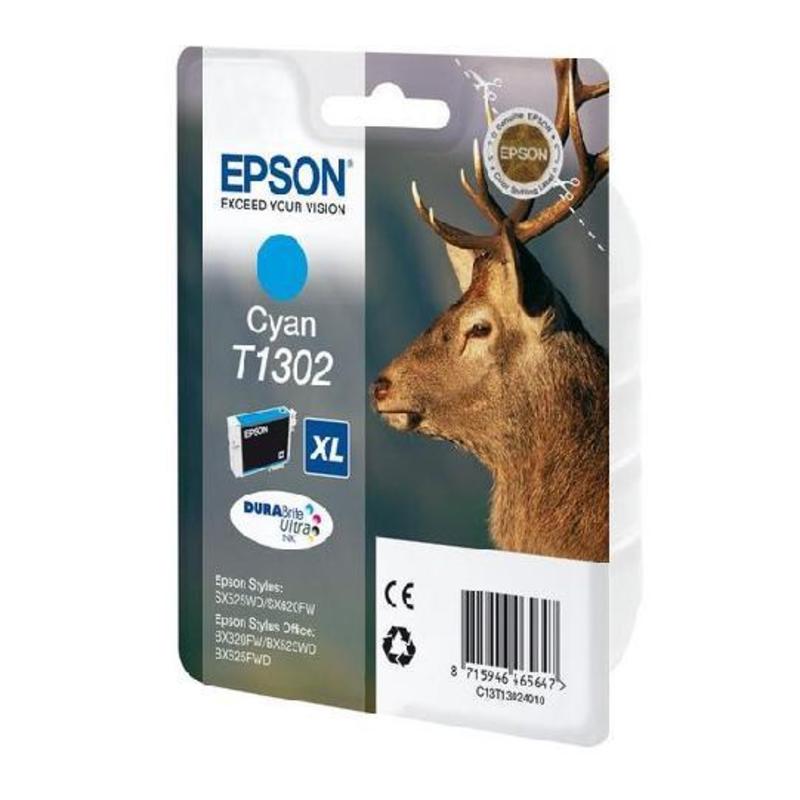Картридж EPSON cyan B42WD/SX525WD//BX625WFD/BX320FW/WF-7015/7515/7525 C13T13024010 #2