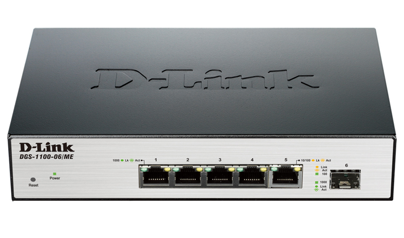 Коммутатор D-Link L2 Managed Switch with 5 10/100/1000Base-T ports and 1 100/1000Base-X SFP port DGS-1100-06/ME/A1B DGS-1100-06/ME/A1B #2