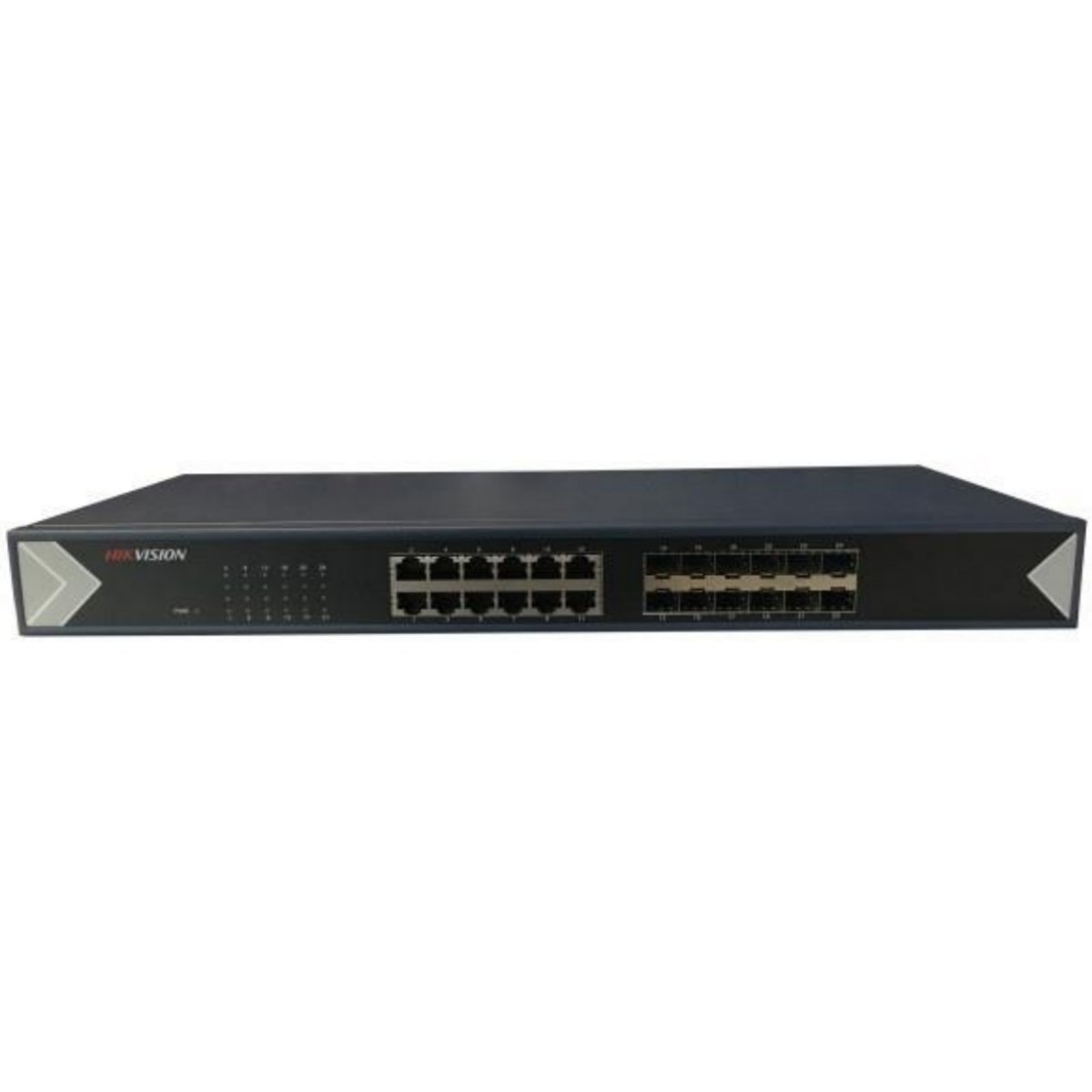 PoE коммутатор Hikvision DS-3E0524TF неуправляемый 12 10/100/1000Mbps port, 12 1000M SFP,таблица MAC адресов на 16000 записей; пропускная способность 48Гб/с; AC100-240В; -5 °C...+55°C. DS-3E0524TF DS-3E0524TF