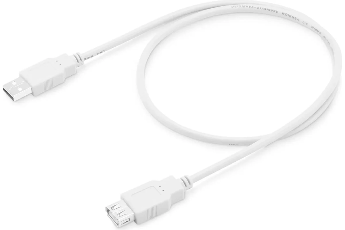 Кабель-удлинитель BURO USB2.0 USB A(m) - USB A(f), 0.75м, белый usb2.0-am-af-0,75m usb2.0-am-af-0,75m
