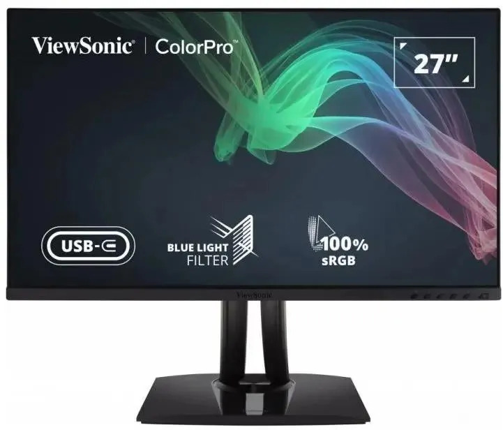 Монитор ViewSonic  27" (2560x1440), 16:9, IPS, 350 кд/м2, 1000:1, 5 мс, 60 Гц, по горизонтали: 178°, по вертикали: 178°, подключение: HDMI, DisplayPort, USB, RJ-45, черный VG2756-2K VG2756-2K