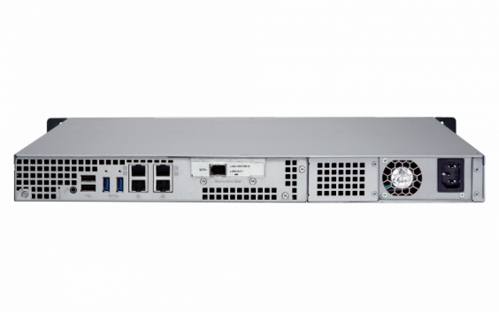 Сетевой RAID-накопитель QNAP 4 отсеков для HDD, 19" Четырехъядерный AMD 2,0 ГГц, 4ГБ. Направляющие в комплект не входят. TS-463U-4G TS-463U-4G