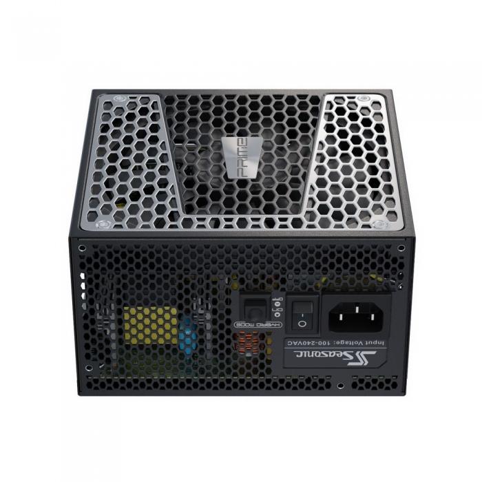 Блок питания Seasonic PRIME GX-750 Active PFC 0.99; Модульный МВ (20+4), 2xCPU(4+4),4xPCI-E(6+2), 10xSATA, 3xMolex, 2xMolex to SATA 3.3 Adapter, fan 135mm, Premium Hybrid Fan Control; КПД>87%,100-240 В, 50-60 Гц, защиты OPP/OVP/UVP/ OCP/OTP/SCP, Ener SSR-750GD2