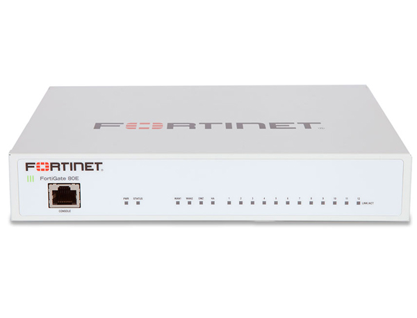 Межсетевой экран Fortinet FortiGate-80E-POE 16 x GE RJ45 ports (including 2 x WAN ports, 1 x DMZ port, 1 HA port, 12 x PoE ports). Max managed FortiAPs (Total/Tunnel) 32/16 FG-80E-POE FG-80E-POE