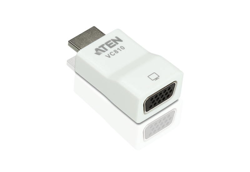 Конвертор ATEN HDMI=>VGA, HDMI>HD-DB15, Male-Female, без Б.П., (1920x1200 DDC2B;1080p) VC810-AT VC810-AT