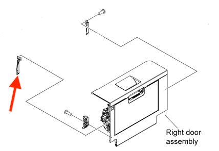 ЗИП HP HPI Spare Parts - PLATE, RT. DOOR LINK FIXED, FR (RL1-2281-000CN) RL1-2281-000CN RL1-2281-000CN