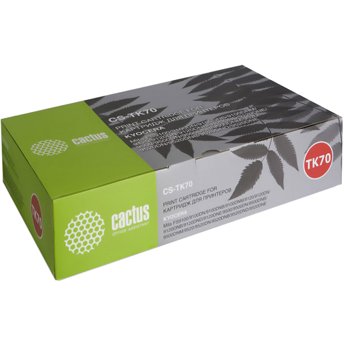 Тонер-картридж Cactus CS-TK70 черный для Kyocera Mita FS 9100/9120/9500/9520 (40000стр.) CS-TK70 CS-TK70