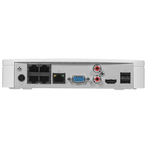 IP-видеорегистратор Dahua DHI-NVR2104-P-I 4-канальный с PoE входящий поток до 80Мбит/с; MJPEG; разрешение записи до 12Мп; воспроизведение: 4кн@1080p, 1кн@8Мп; видеовыходы: 1 HDMI, 1 VGA; DHI-NVR2104-P-I DHI-NVR2104-P-I
