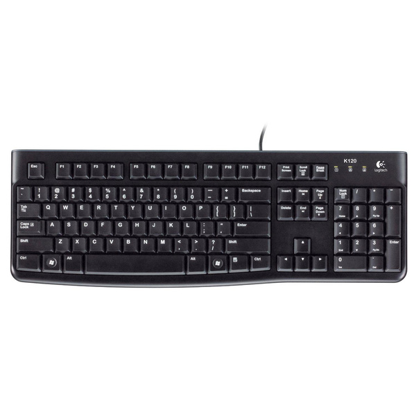 Клавиатура Logitech Keyboard K120 EER Black USB 920-002506
