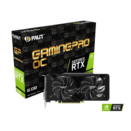 Видеокарта Palit PCIE16 RTX2060 6GB GDDR6 PA-RTX2060 GAMINGPROOC6G NE62060T18J9-1062A NE62060T18J9-1062A