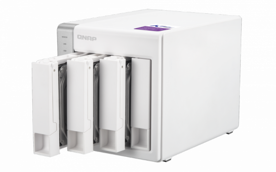Сетевой RAID-накопитель QNAP 4 отсека для HDD. ARM Cortex-A15 Annapurna Labs AL-314 1,7 ГГц, 1 ГБ. TS-431P2-1G TS-431P2-1G