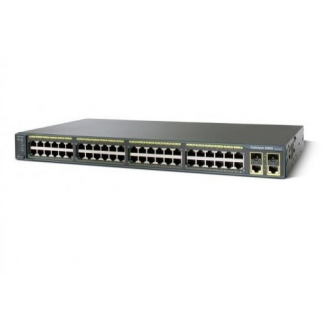 Коммутатор Cisco Catalyst 2960 Plus 48 10/100 + 2 T/SFP LAN Base WS-C2960+48TC-L
