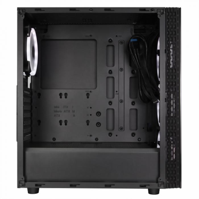 Корпус Xigmatek Poseidon ATX, USB3.0x2, USB2.0x2, Front & LeftTempered Glass, Front Rainbow LED Stripe, CY120Fansx4 (Fx3 & Rx1) EN42272 EN42272