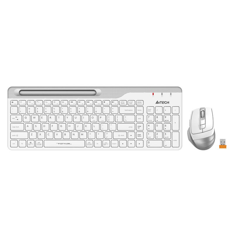 Клавиатура+мышь A4Tech  Fstyler FB2535C, USB, беспроводной, белый fb2535c icy white fb2535c icy white