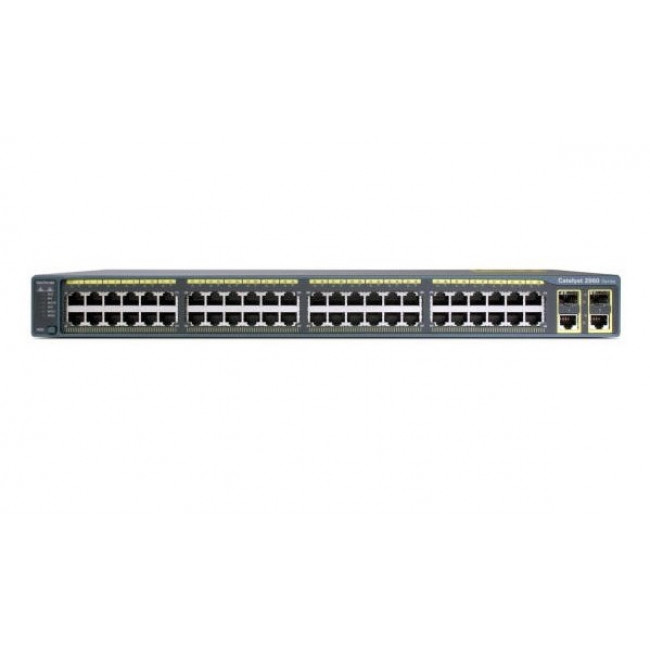 Комммутатор Cisco 48 10/100 PoE + 2 1000BT +2 SFP LAN Base Image WS-C2960-48PST-L WS-C2960-48PST-L